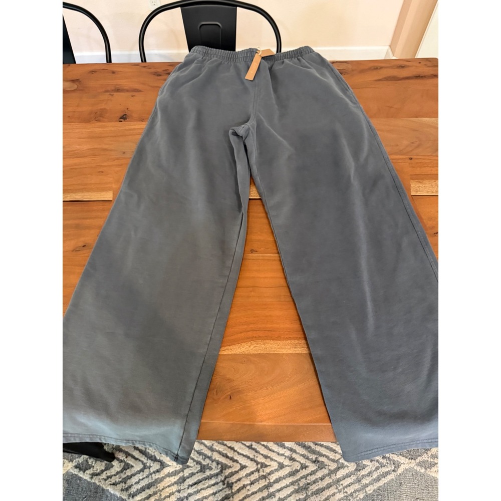 Skims Boyfriend Fleece Baggy Sweatpants Zircon Grey NEW Women's Medium